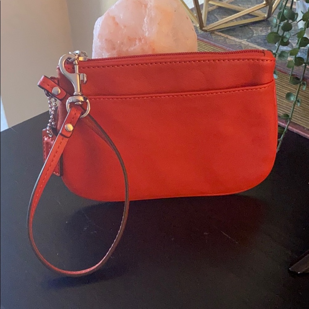 NEW! Red Coach Wristlet